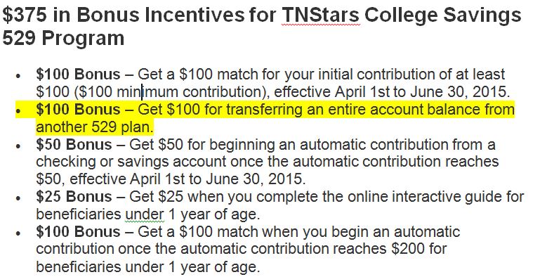 tenessee 529 bonus